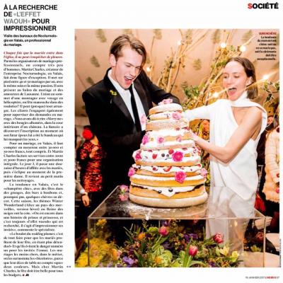 Article dans l'Hebdo fin 29 janvier 2017